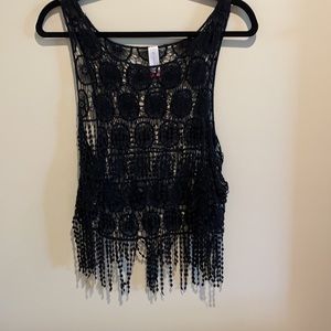 A lace coverup.